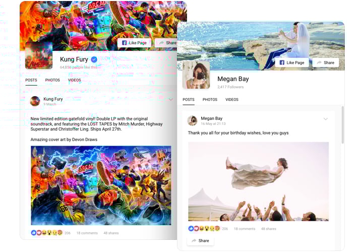 Widget Widget Facebook pour Webflow