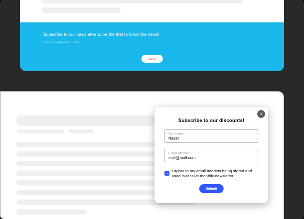 Amplia il tuo pubblico con un widget e-mail semplice ed efficace